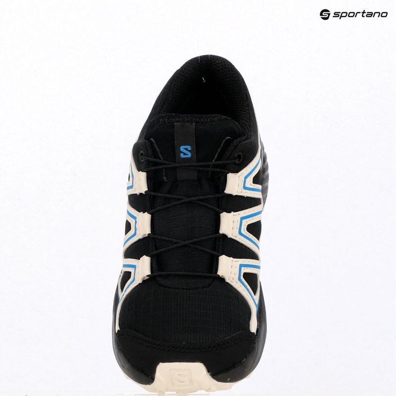 Dětské běžecké boty Salomon Speedcross Waterproof black/vanilla ice/french blue 15