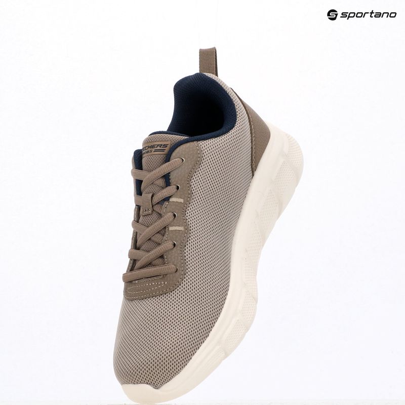Pánské boty Skechers Bobs Sport B Flex Icy Edge taupe 7