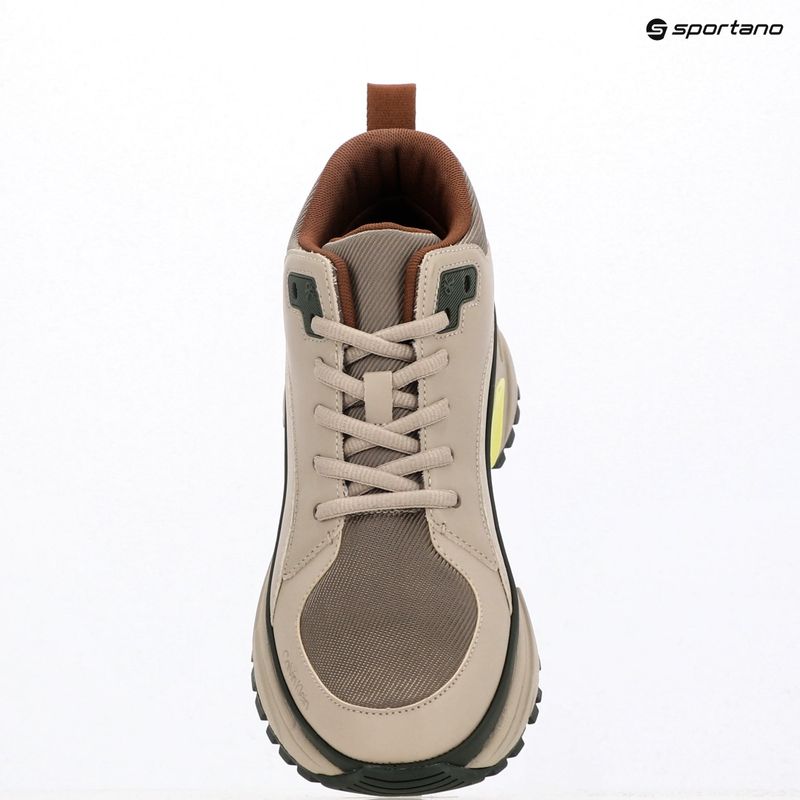 Pánské boty Calvin Klein YM0YM01418 Hike Runner Mid Laceup Tech Mix desert taupe/smog/sorrel/thyme 9