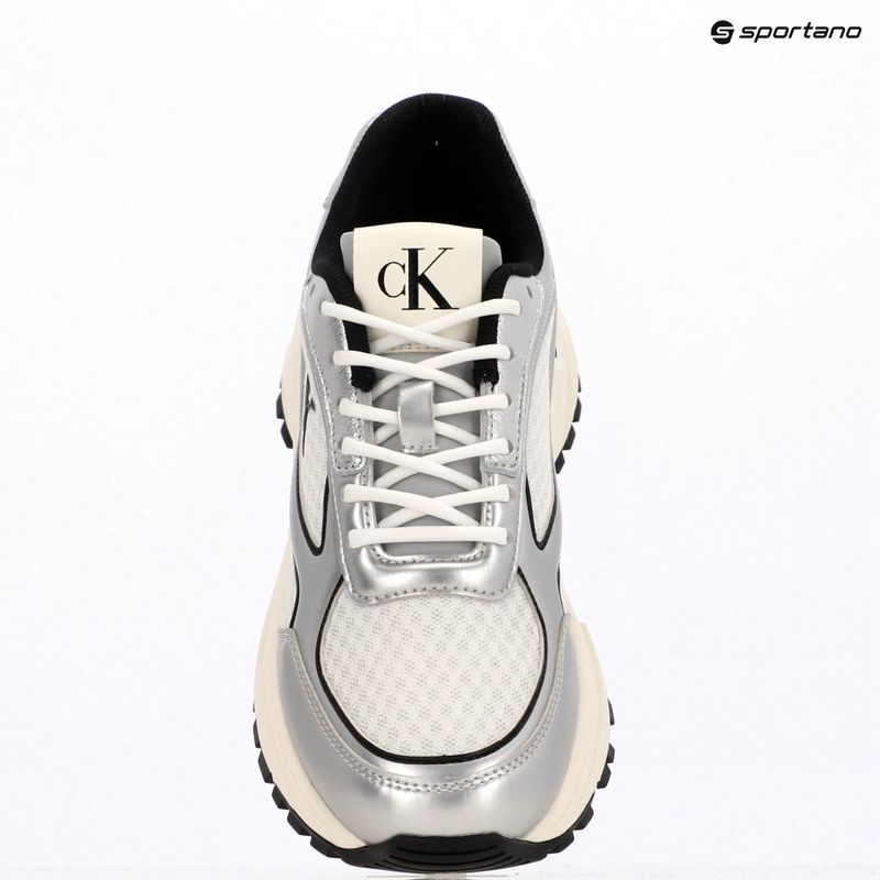 Dámské boty Calvin Klein YW0YW02063 Hike Runner Lace Up Mesh Mix silver/black/bright white 9