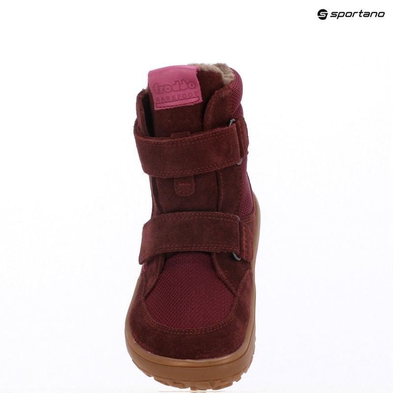Dětské barefoot sněhule Froddo Tex Winter bordeaux 9