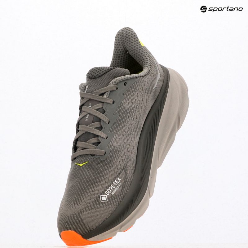 Pánské běžecké boty HOKA Clifton 9 GTX asphalt grey/gravel 9