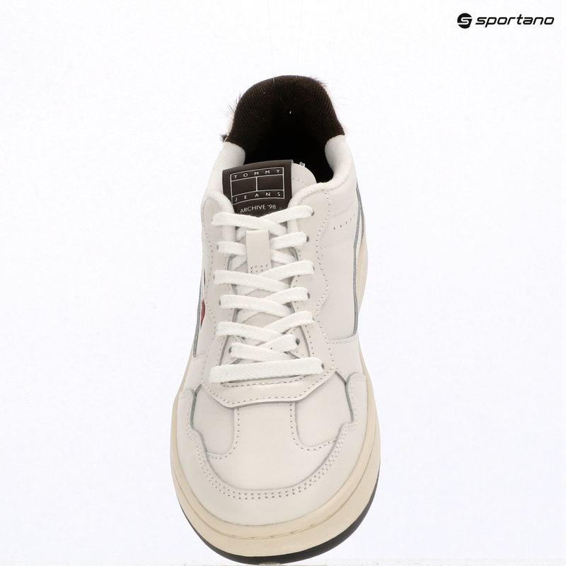 Dámské boty Tommy Hilfiger Archive 98 Calf Hair Tab ecru/dark coffee 9