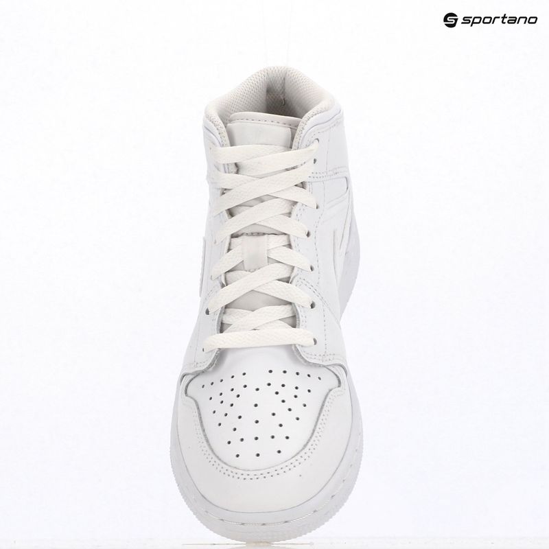 Dětské boty Nike Jordan 1 Mid white/white/white 9