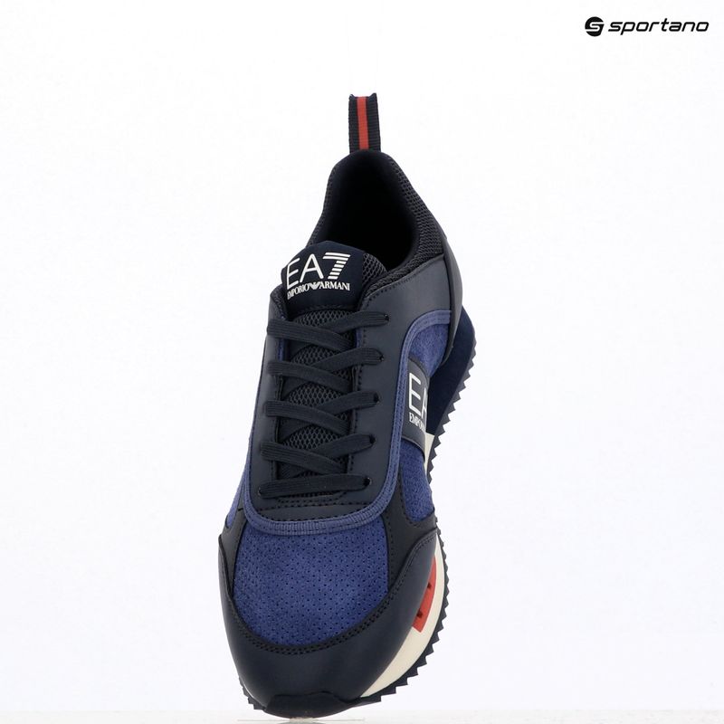 Boty EA7 Emporio Armani Black & White Suede sky captain / deep cobal / mineral 16