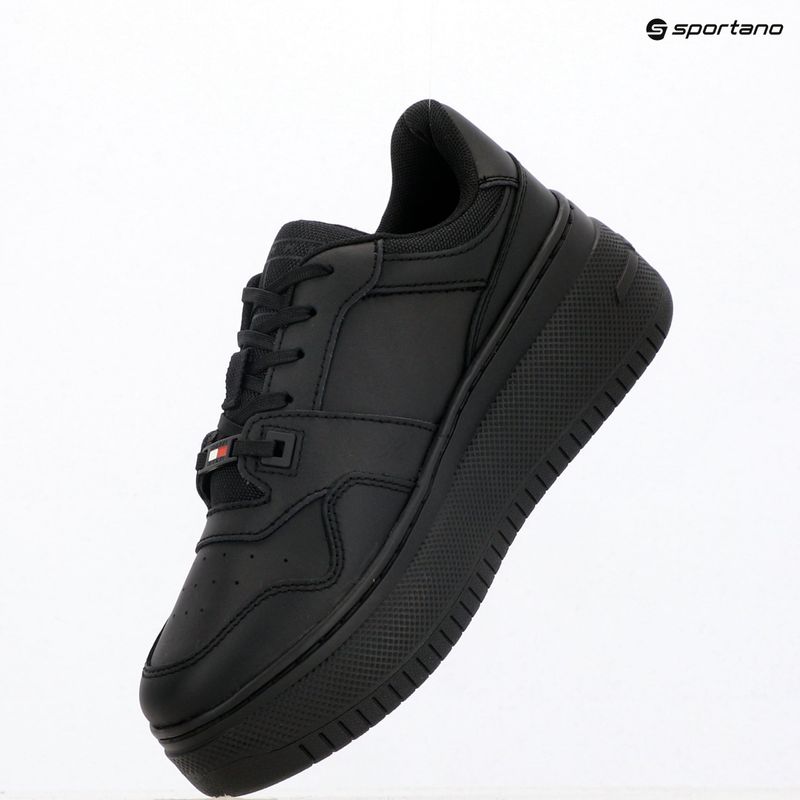 Dámské tenisky Tommy Jeans Retro Basket Flatform Ess triple black 9