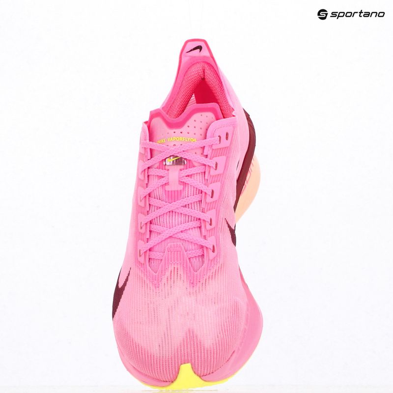 Dámské běžecké boty Nike Vaporfly 4 Pink Spell/Hyper Pink/Volt Ice/Burgundy 9