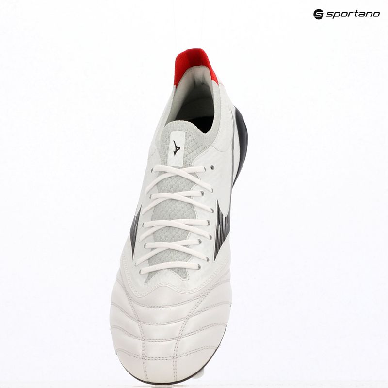 Pánské kopačky Mizuno Morelia Neo IV Β Elite MD white/black/chinese red 9