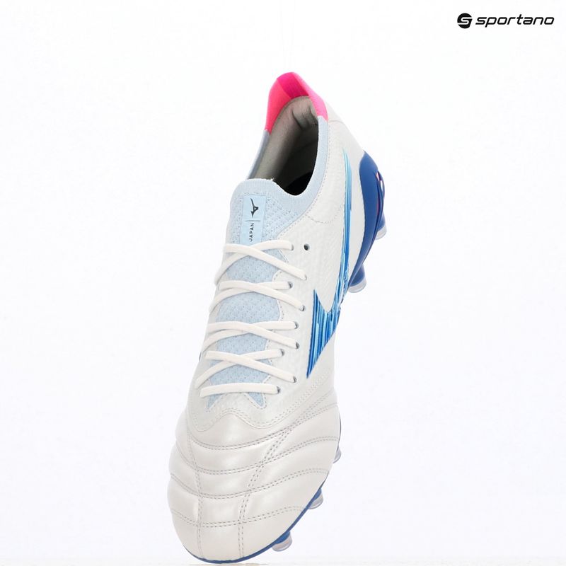 Pánské kopačky Mizuno Morelia Neo IV β Japan Fg white/tanager turquoise/pink tetra 9