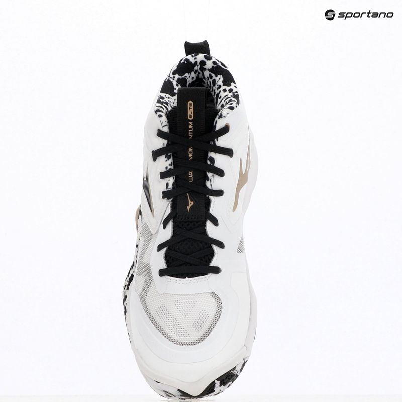 Volejbalové boty Mizuno Wave Momentum Elite Mid white/black/ge gold 15