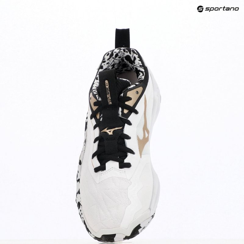 Boty na házenou Mizuno Wave Stealth Neo 2 white/black/gold 15