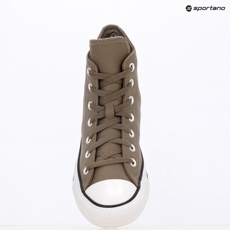 Tenisky Converse Chuck Taylor All Star Faux Leather Hi classic taupe/dark matter 9