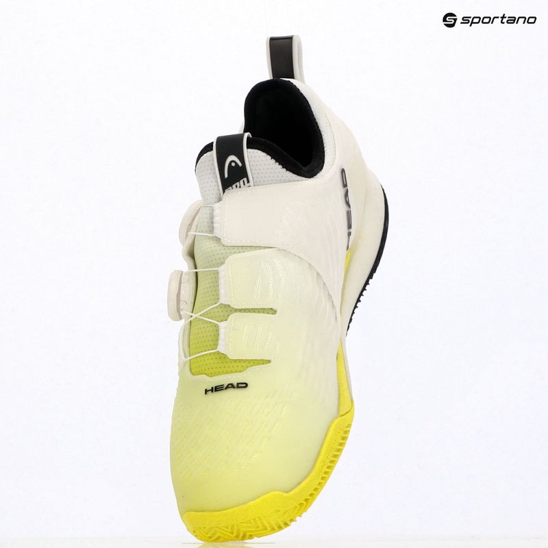 Pánské tenisové boty HEAD Endure Pro BOA Clay white/yellow 12