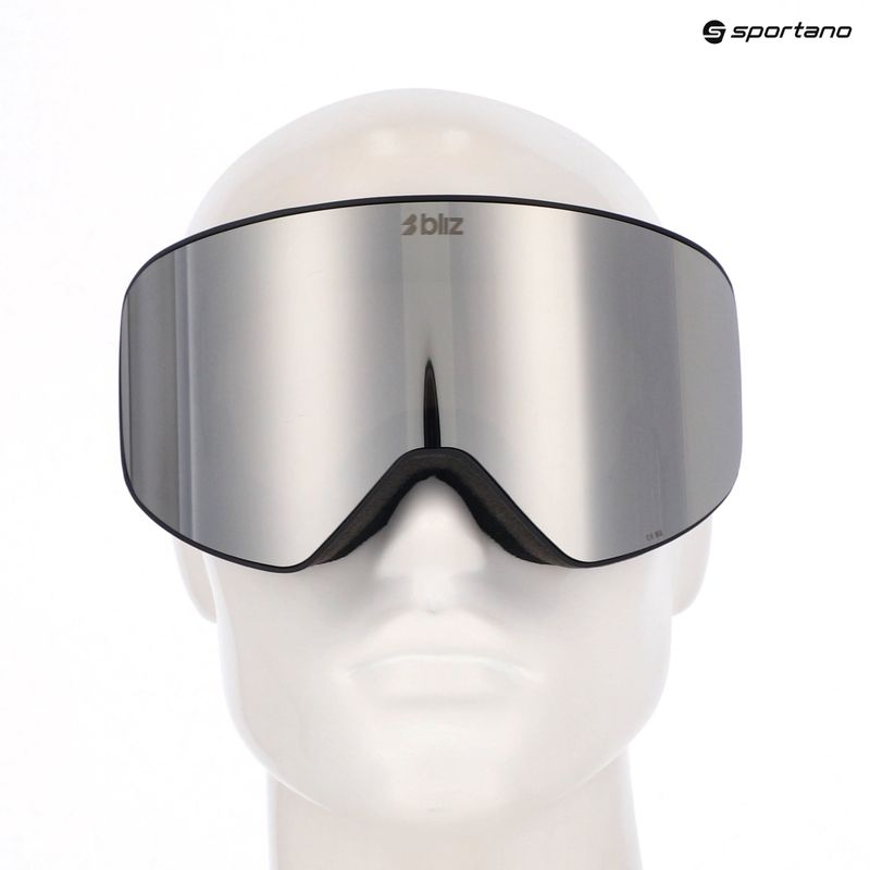 Lyžařské brýle Bliz Flow matte black/smoke/silver mirror 11