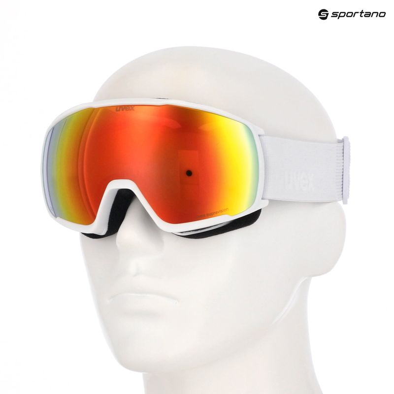 Lyžařské brýle UVEX Victorious S FM white matt/mirror orange 10