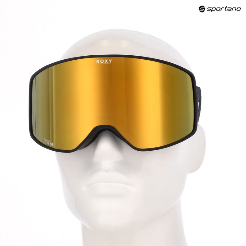 Dámské snowboardové brýle ROXY Storm W black/clux ml pink gold 6