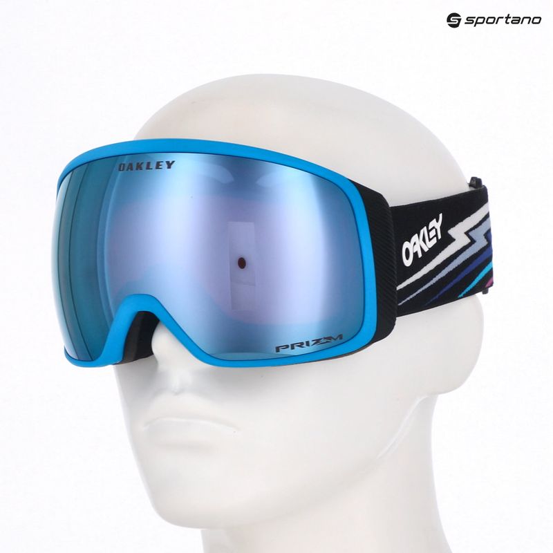 Lyžařské brýle Oakley Flight Tracker L black bolt/prizm snow sapphire iridium 5