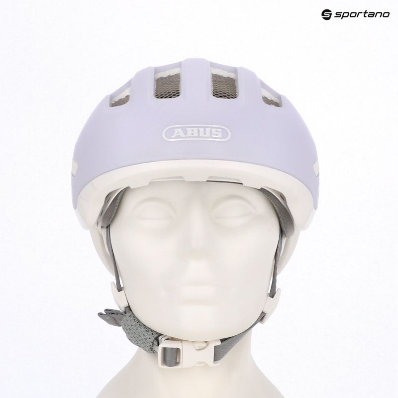 Dětská cyklistická přilba ABUS Smiley 3.0 ACE LED pure lavender 9