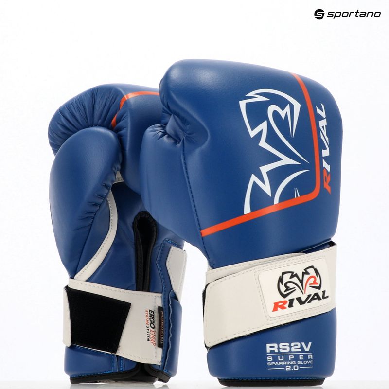 Boxerské rukavice Rival Super Sparring 2.0 blue 3
