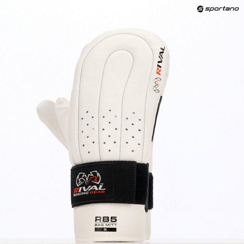Boxerské rukavice Rival RB5 Bag Mitts white 4