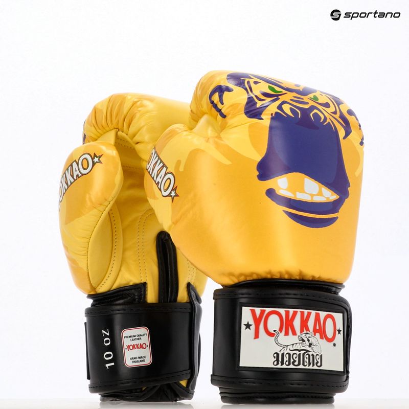 Pánské boxerské rukavice YOKKAO Primate yellow 5