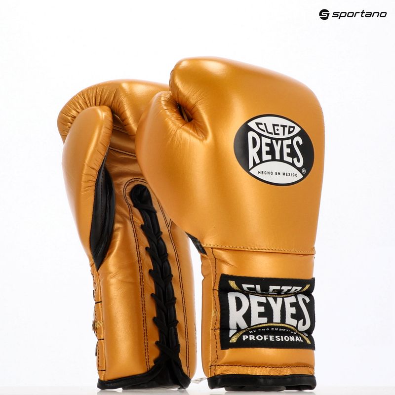 Boxerské rukavice  Cleto Reyes Lace Up Sparring gold 3