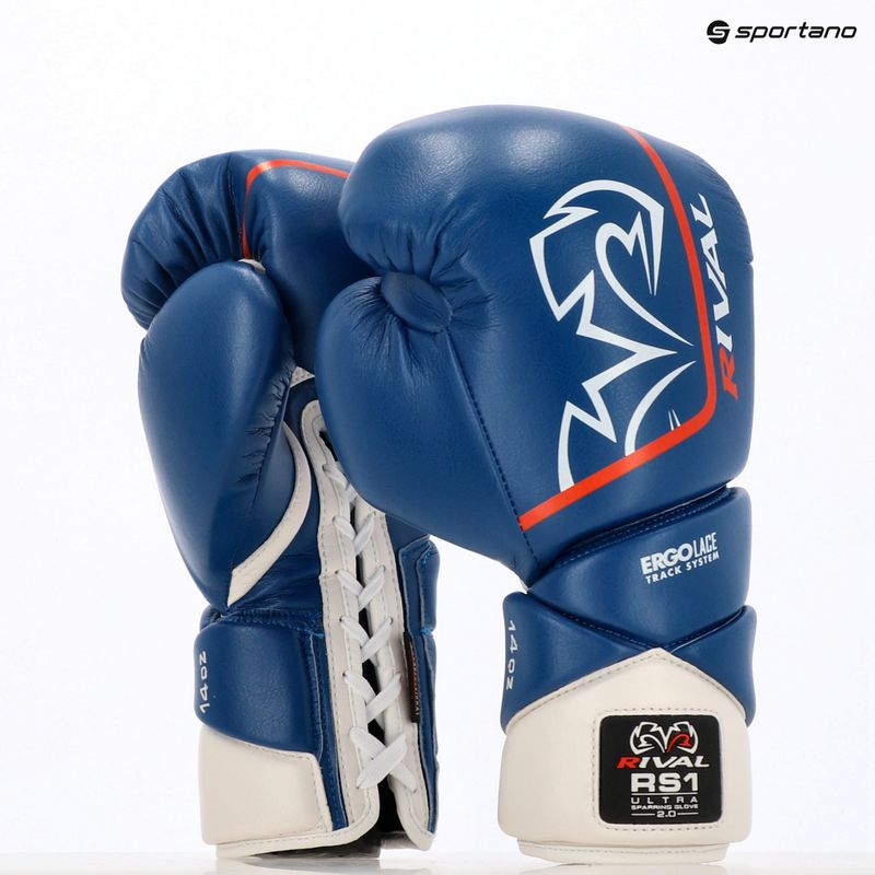 Boxerské rukavice Rival RS1 Ultra Sparring 2.0 modré 3