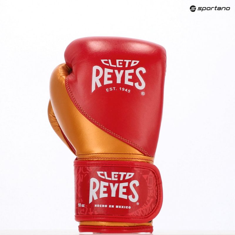 Boxerské rukavice  Cleto Reyes High Precision Training Leather red/gold 3