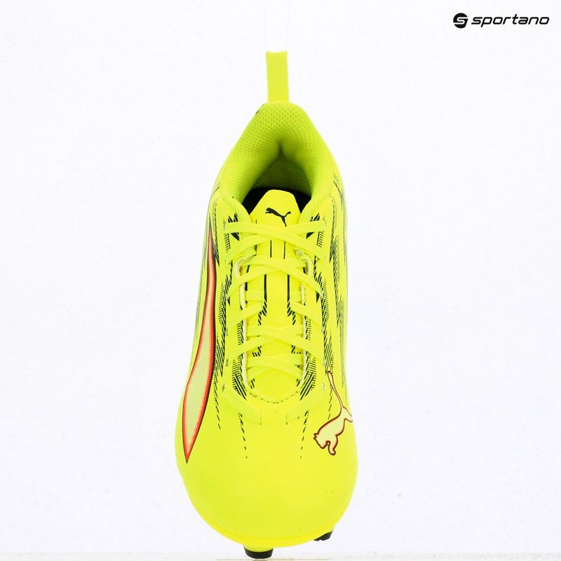 Dětské kopačky PUMA Ultra 6 Play FG/AG Jr yellow alert/puma black/glowing red/lime squeeze 12
