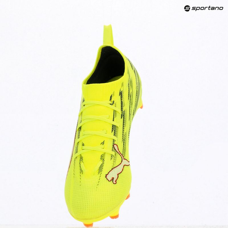Kopačky PUMA Ultra 6 Pro Jr FG/AG yellow alert/puma black/glowing red/lime squeeze 9