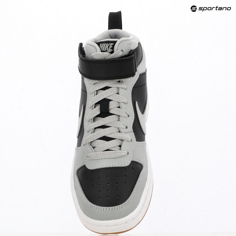 Dětské tenisky Nike Court Borough Mid 2 black/white/gum med brown/light smoke grey 11