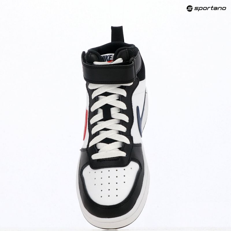 Boty  Nike Court Borough Mid 2 white/white/black/university red 10