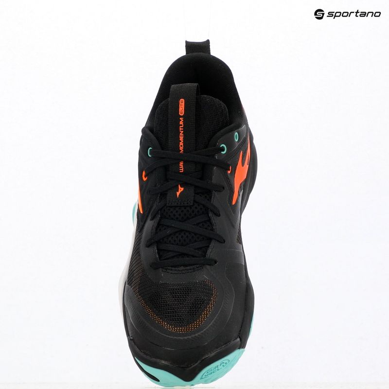 Volejbalové boty Mizuno Wave Momentum Elite black/tangelo/ice green 12