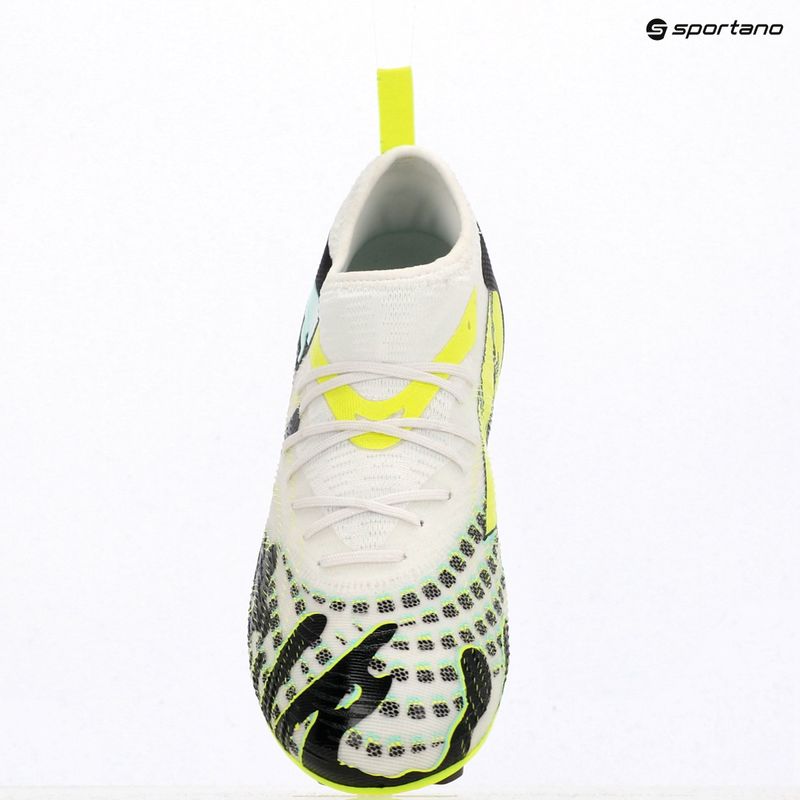 Dětské kopačky PUMA Future 9 Match Creativity Fg/Ag Jr yellow alert/mint jelly/puma white/puma black 9