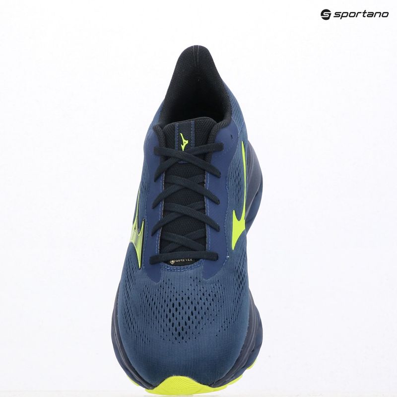 Pánské běžecké boty Mizuno Wave Serene 2 GTX estate blue/lightning yellow 14