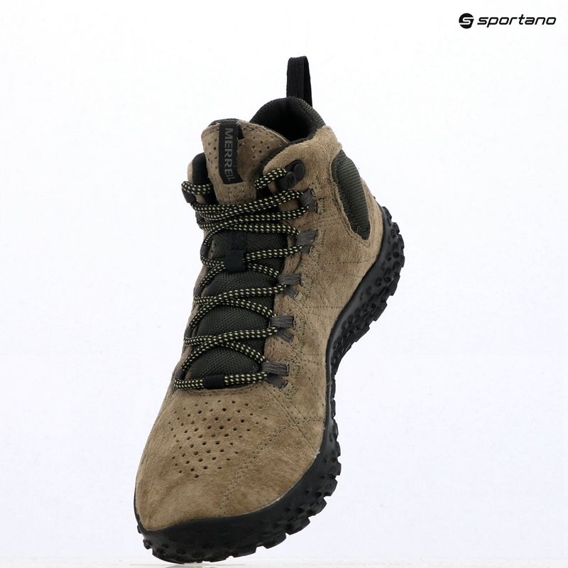 Pánské barefoot boty Merrell Wrapt Mid WP olive/black 9
