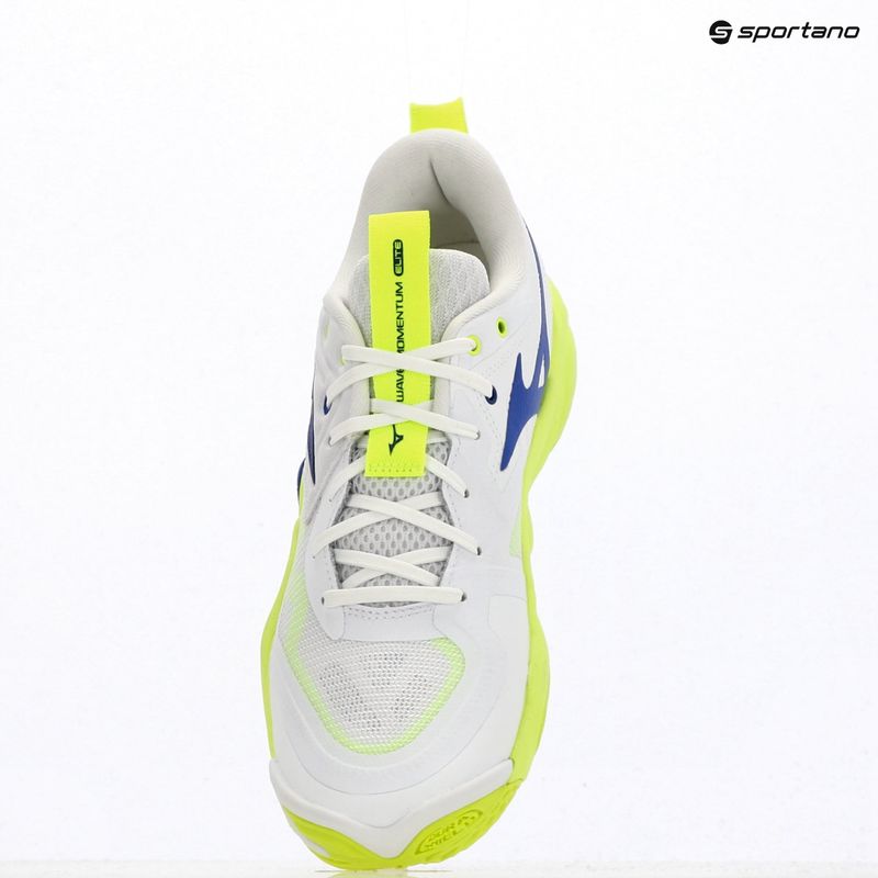 Volejbalové boty Mizuno Wave Momentum Elite white/lightning yellow/dazzling blue 9