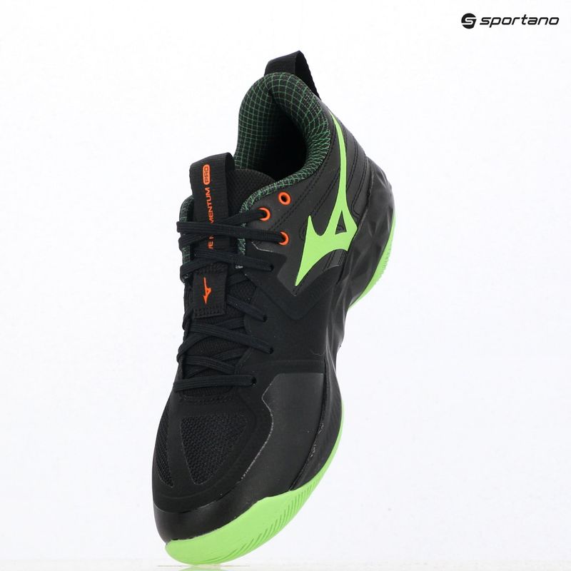 Volejbalové boty Mizuno Wave Momentum Pro black/glowing apple/mandarin orange 9