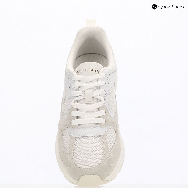 Dámské boty Tommy Hilfiger Mix Material Runner white/ecru 9