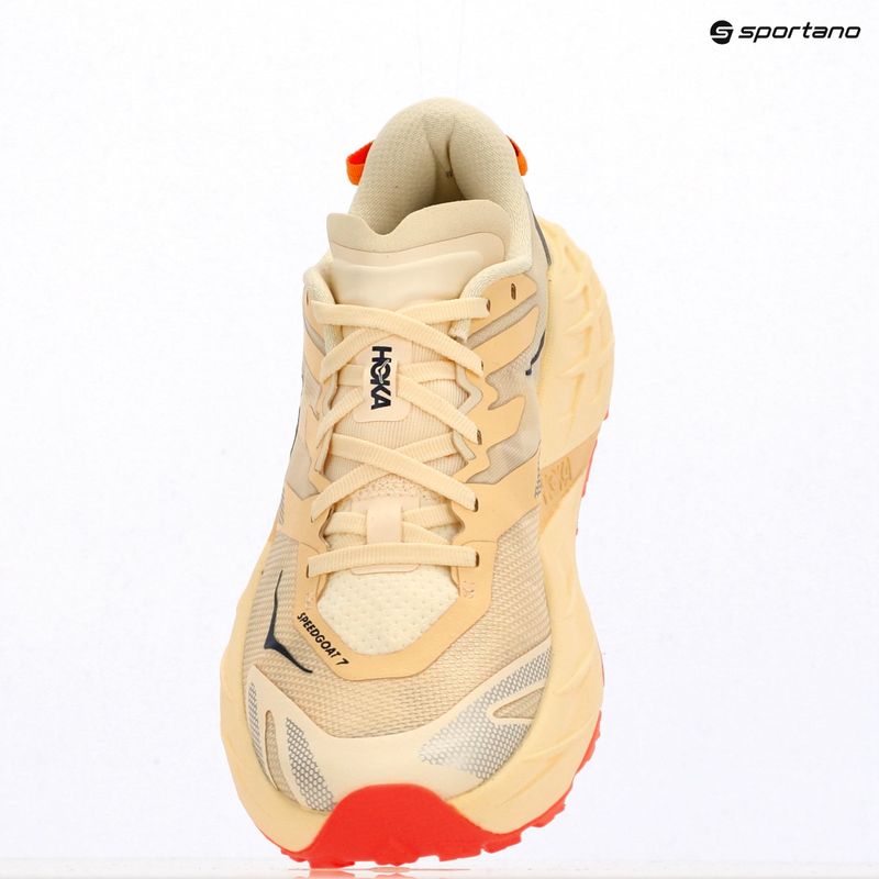 Dámské běžecké boty HOKA Speedgoat 7 vintage yellow/neon flame 8