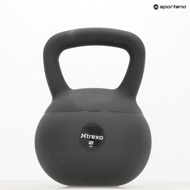 Kettlebell SOFT XTREXO 10 kg šedý 9