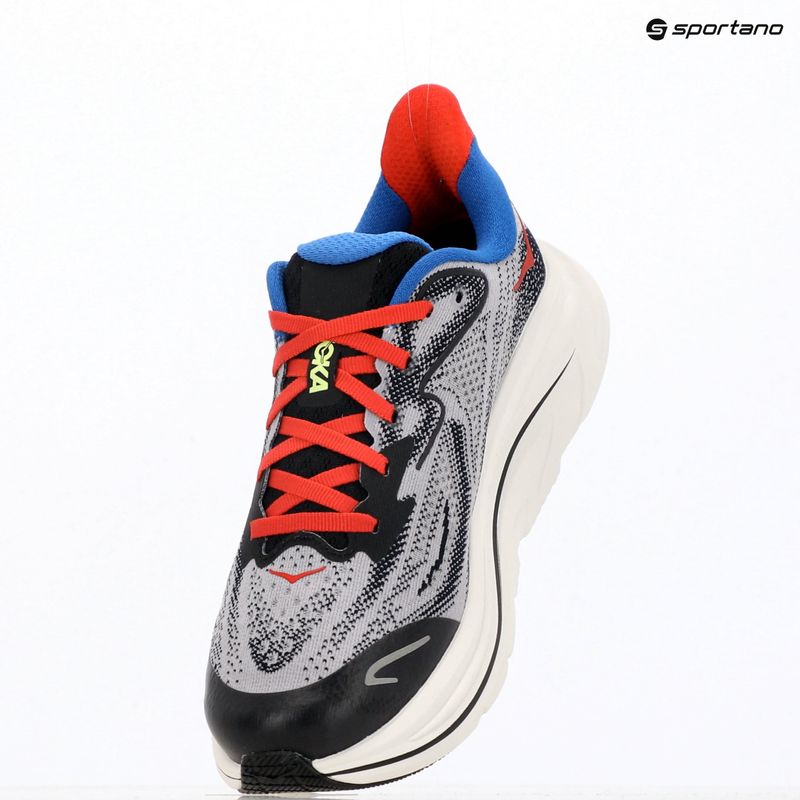 Dětské běžecké boty HOKA Clifton 10 foggy grey/black 10