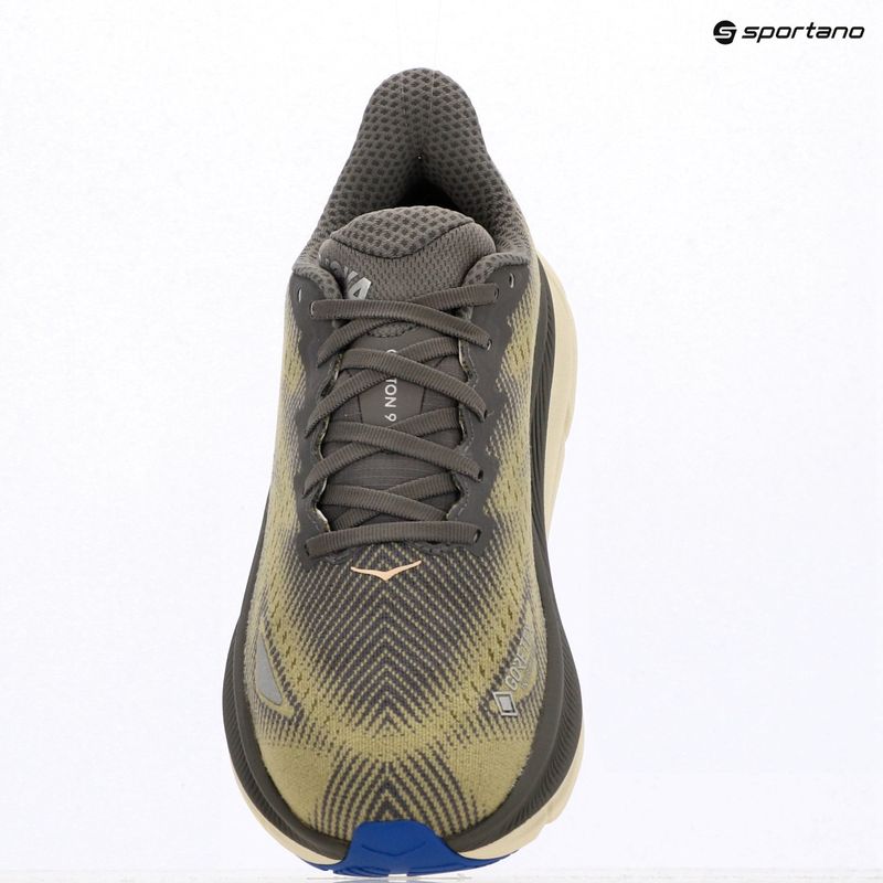 Pánské běžecké botyHOKA Clifton 9 GTX gravel/eggshell 18