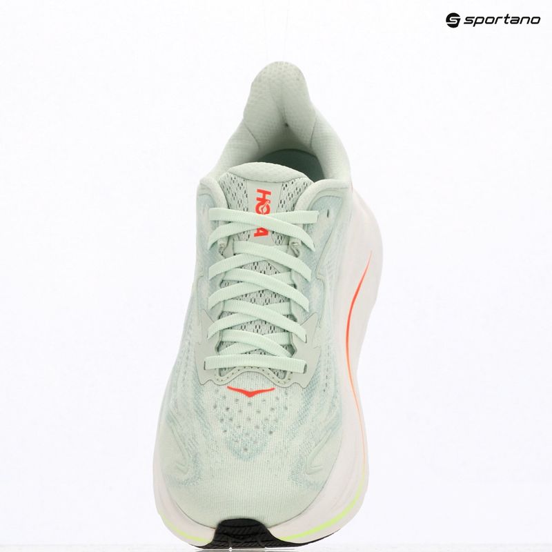 Dámské běžecké boty HOKA Clifton 10 sea glass/neon flame 18