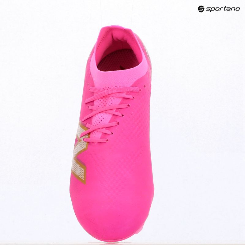 Kopačky New Balance Furon Pro V8 FG pink heat/sea salt/gold metallic 9