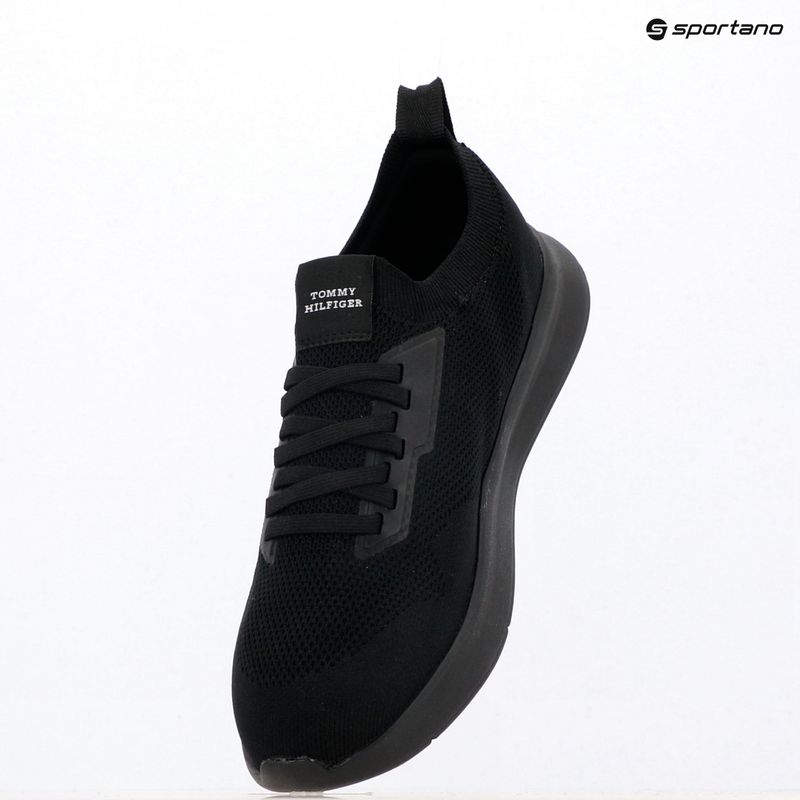 Pánské boty Tommy Hilfiger Lightweight Knitted Runner black 9