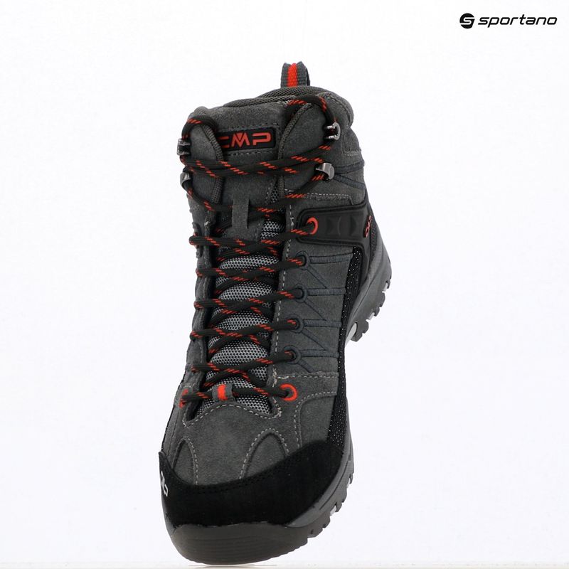 Juniorské trekové boty CMP Rigel Mid Wp grey/ferrari 9