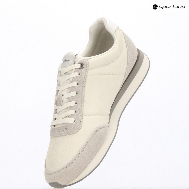 Pánské boty Calvin Klein HM0HM02140 Retro Runner Ripstop Aop marshmallow/bright white 9