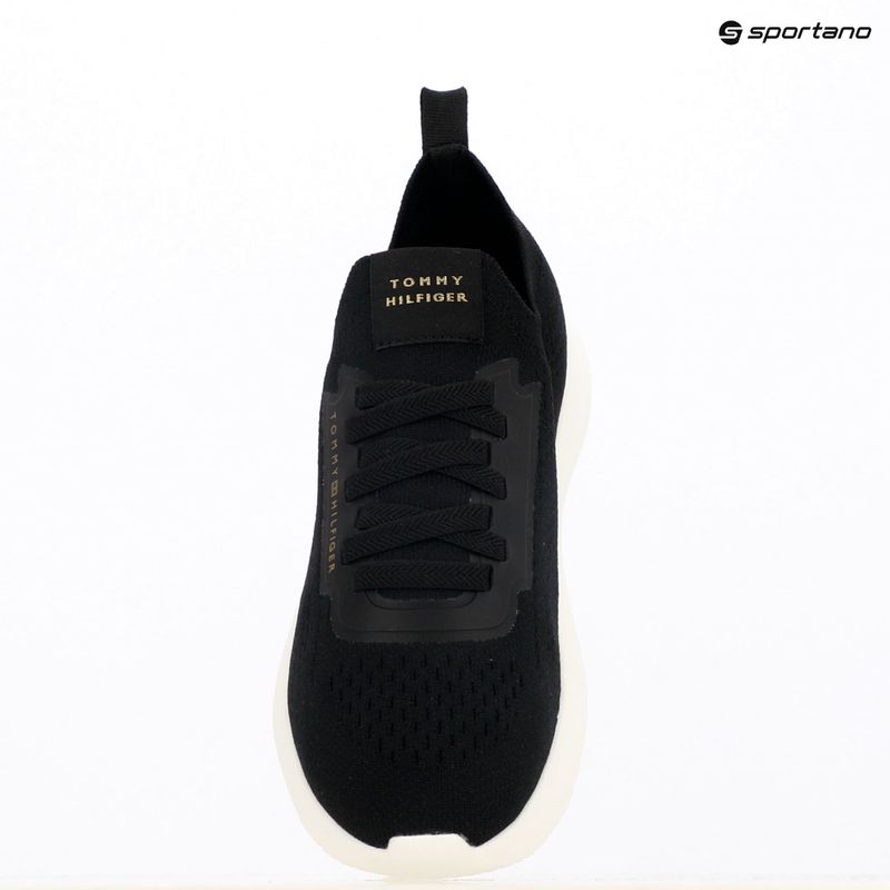 Dámské boty Tommy Hilfiger Knit Extralight Runner black 9