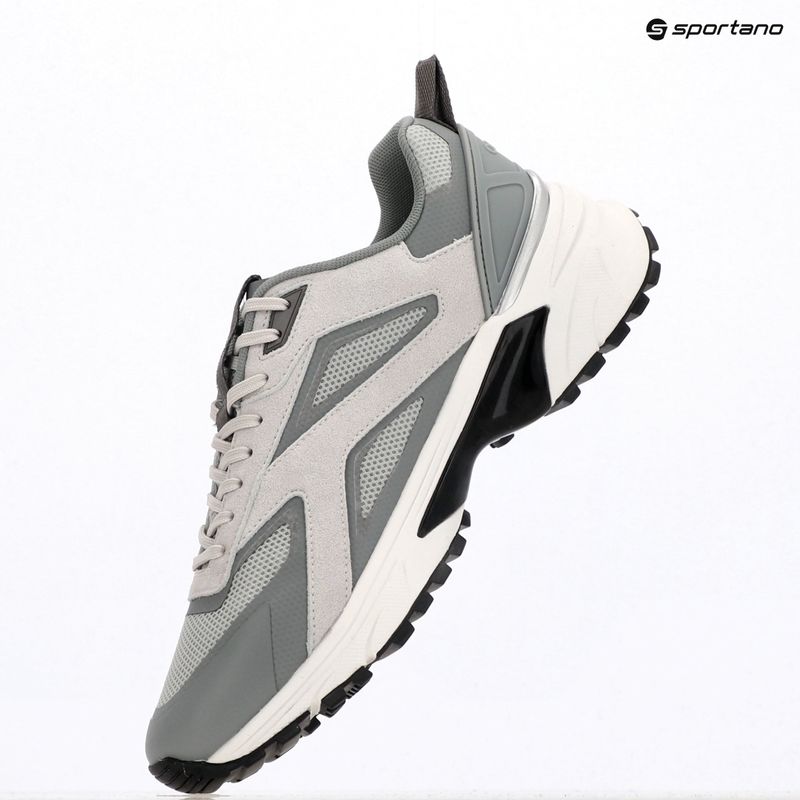 Pánské boty Calvin Klein HM0HM02220 Hike Runner Stripe Mix Nylon Suede light grey/granite grey 9
